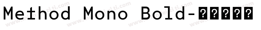 Method Mono Bold字体转换